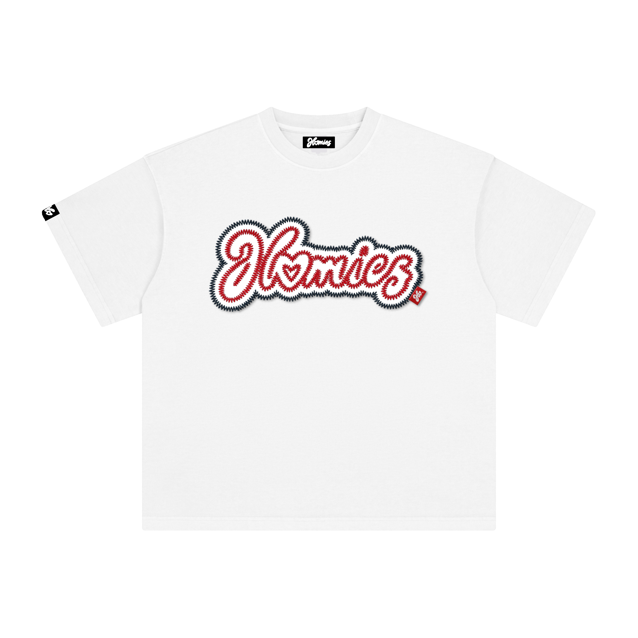 HOMIES STITCH APPLIQUE TEE