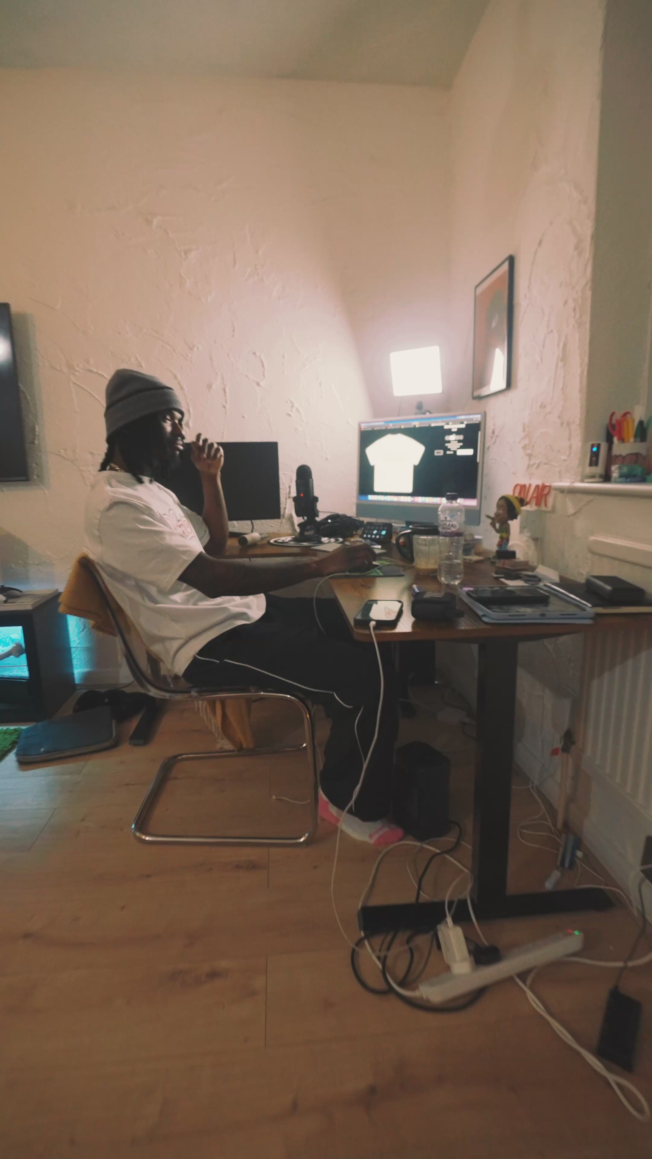 HOMIES STITCH APPLIQUE TEE [WHITE]